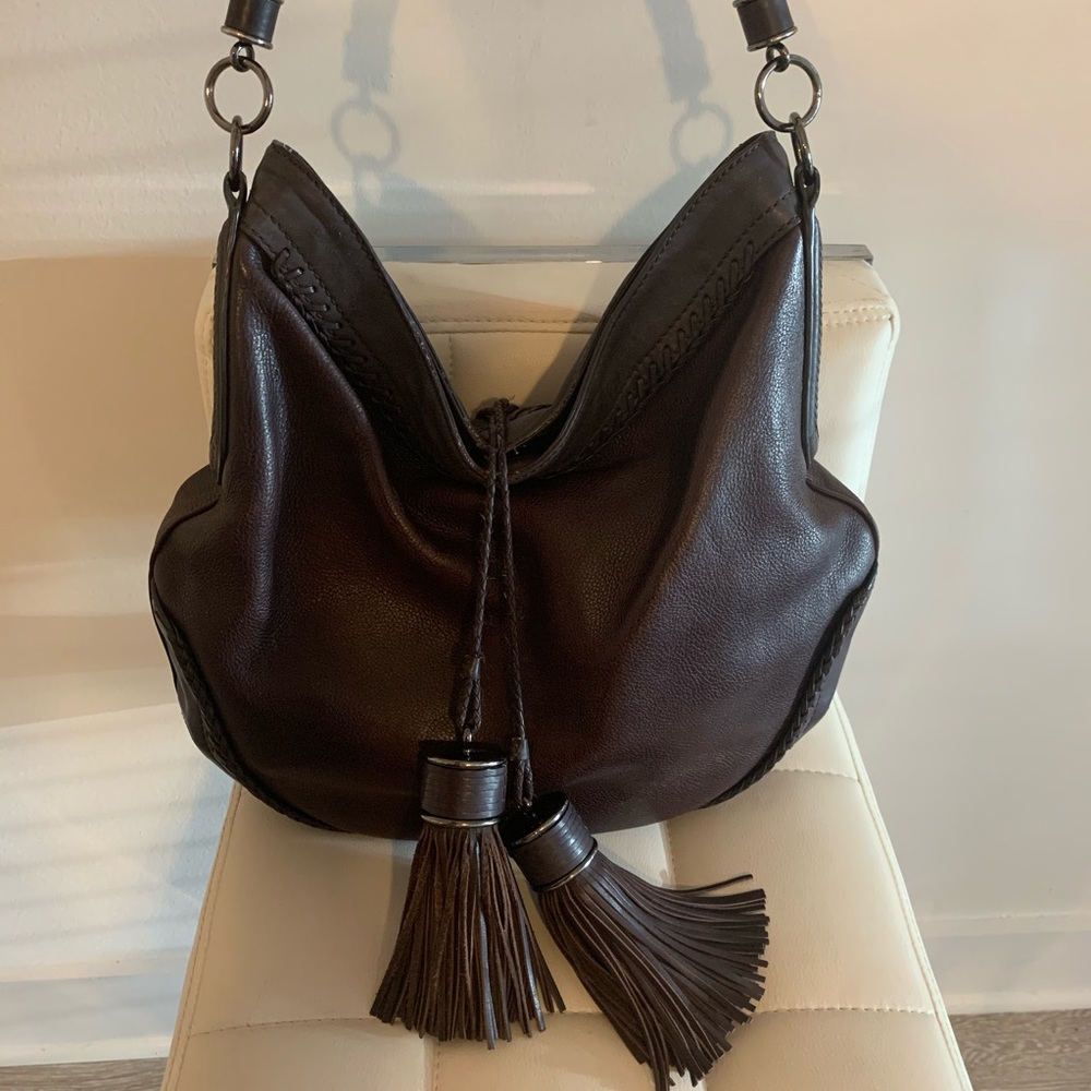 Beautiful leather Burberry tassel bag
